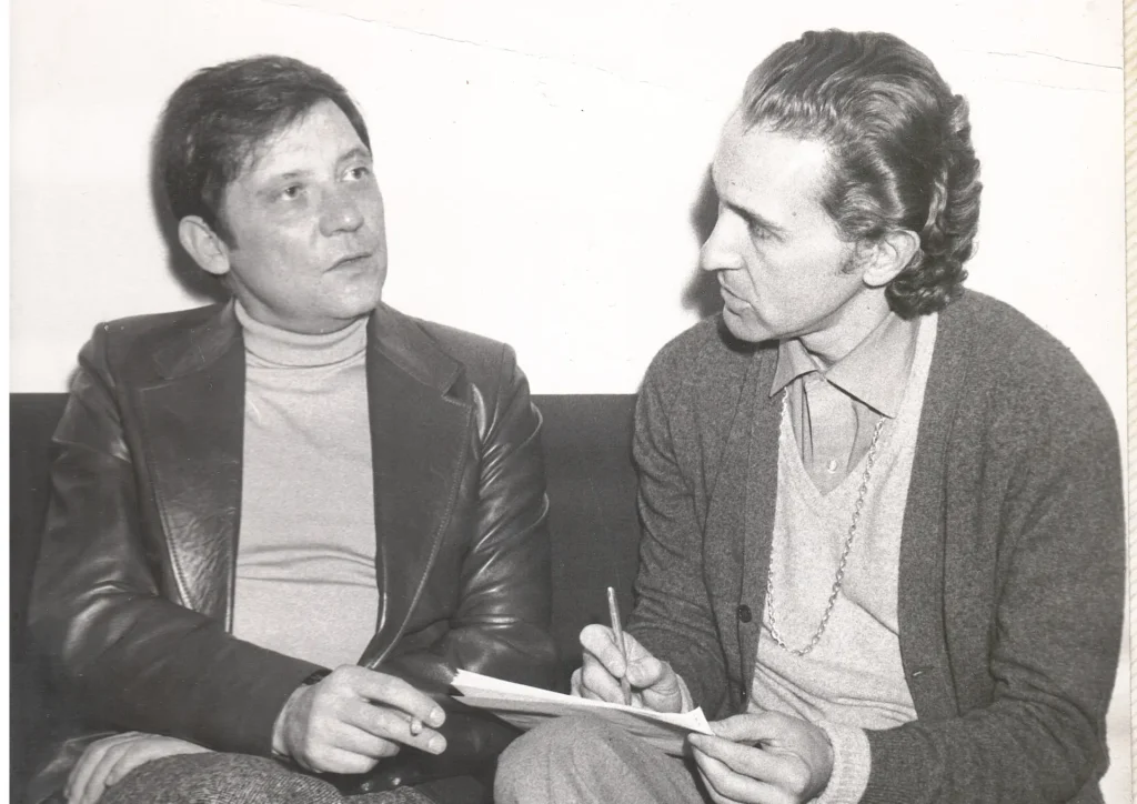 Vicente Vela con Antonio Gala